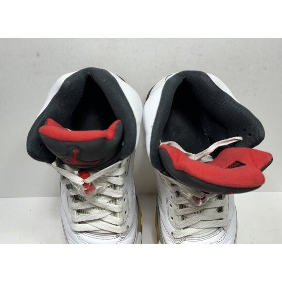 Nike Air Jordan 5 Retro White Cement 136027-104 Men’s Size 10 Leather‎ Shoes main image 9